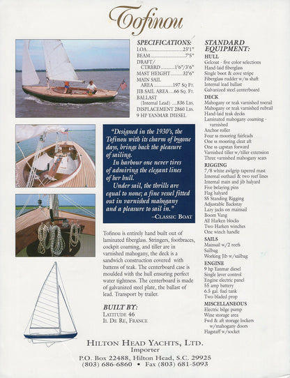 Latitude 46 Tofinou Brochure