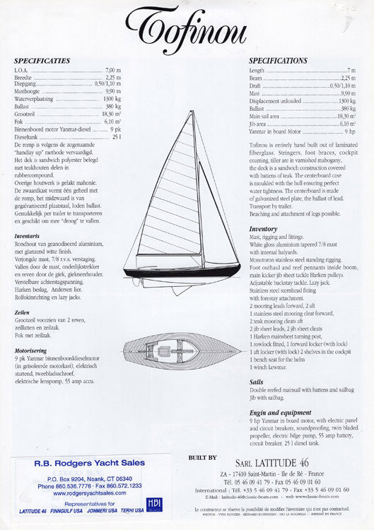 Latitude 46 Tofinou Brochure