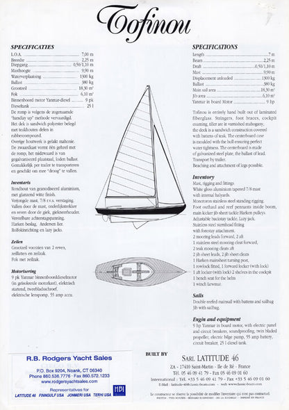 Latitude 46 Tofinou Brochure