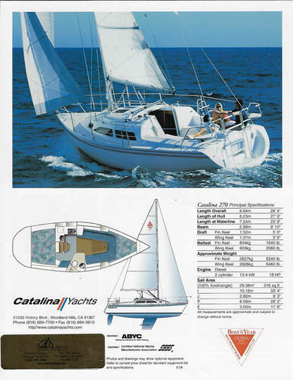 Catalina 270 Brochure