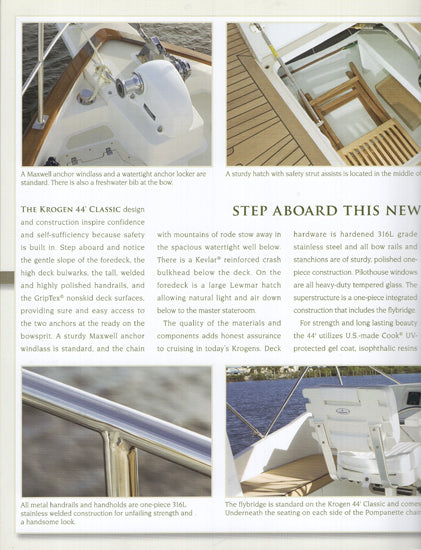Krogen 44 Trawler Brochure