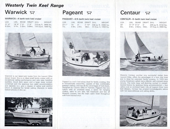Westerly 1971 - 1972 Brochure