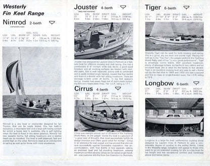 Westerly 1971 - 1972 Brochure