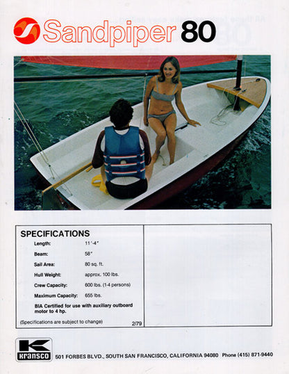 Snark Sandpiper 80 Brochure