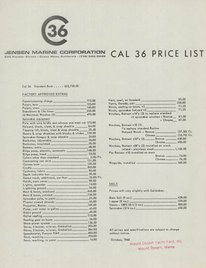 Cal 36 Brochure