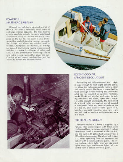 Cal 36 Cruising Brochure