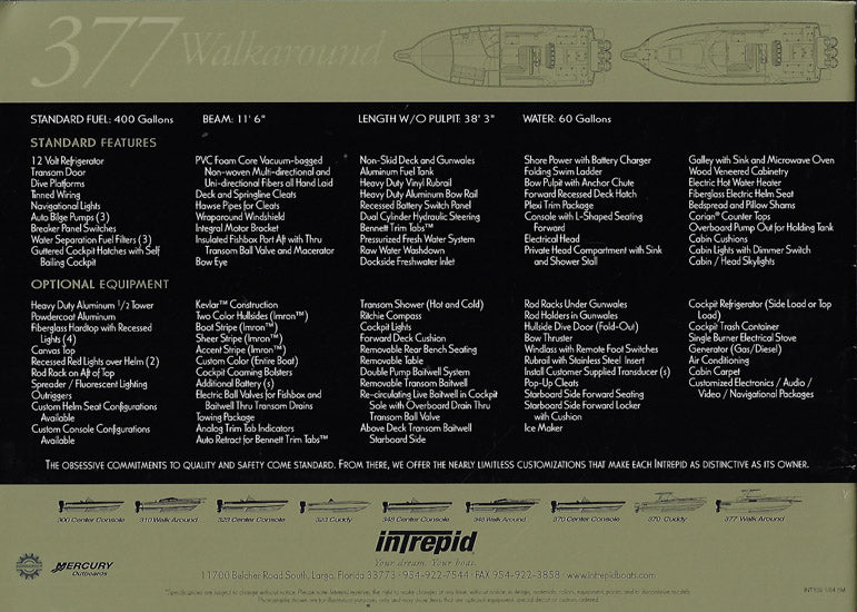 Intrepid 377 Brochure