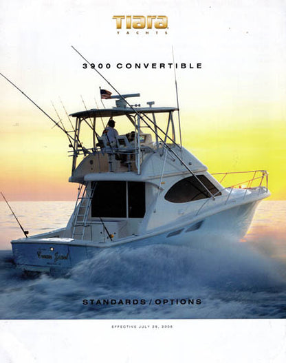 Tiara 3900 Convertible Specification Brochure