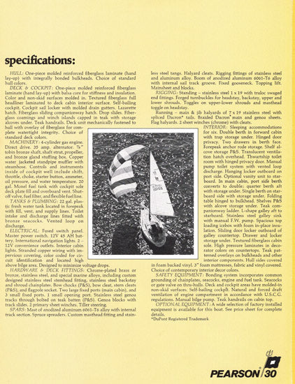 Pearson 30 Brochure