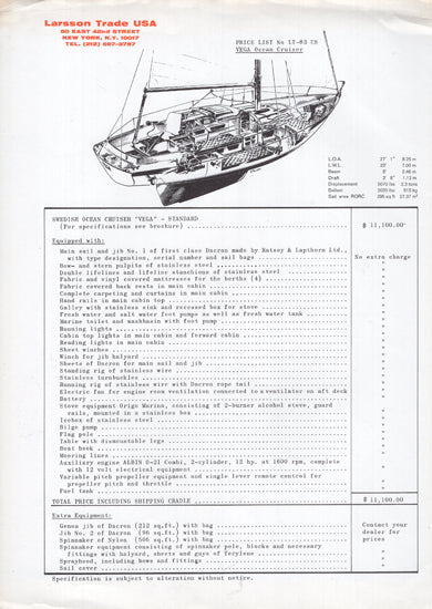 Vega Brochure Package