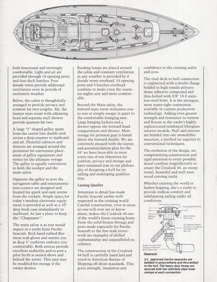 Pacific Seacraft Crealock 44 Preliminary Brochure