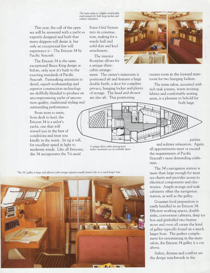 Ericson 34 Brochure [Pacific Seacraft]