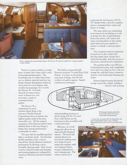 Ericson 38 Brochure [Pacific Seacraft]