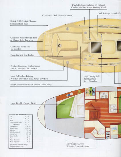 Ericson 38 Brochure [Pacific Seacraft]