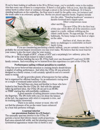 O'Day 28 Brochure