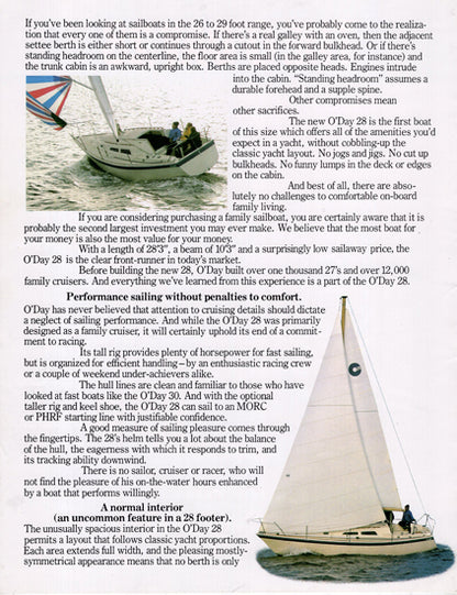 O'Day 28 Brochure