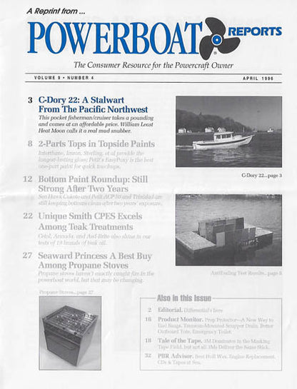 C-Dory 22 Powerboat Reports Magazine Reprint Brochure