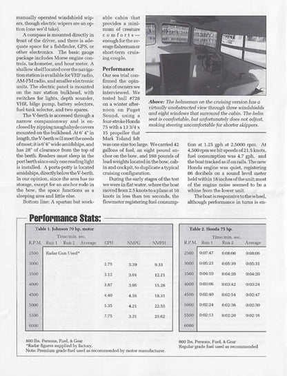 C-Dory 22 Powerboat Reports Magazine Reprint Brochure