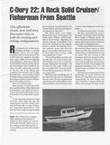 C-Dory 22 Powerboat Reports Magazine Reprint Brochure