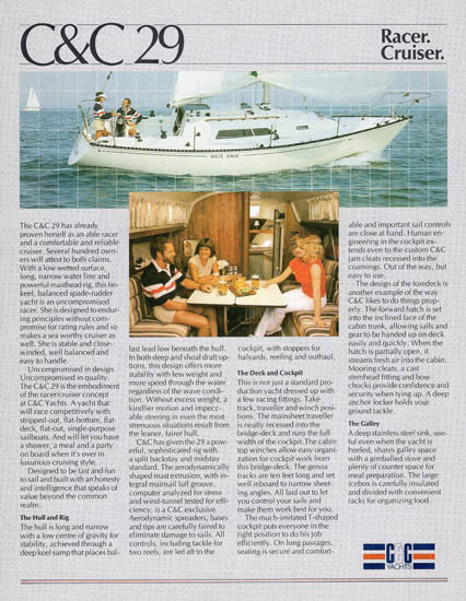 C&C 29 Mark II Brochure