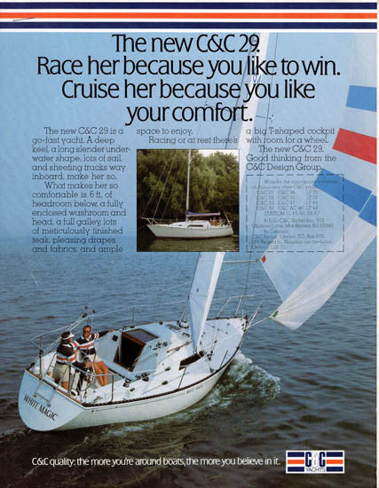 C&C 29 Mark II Brochure