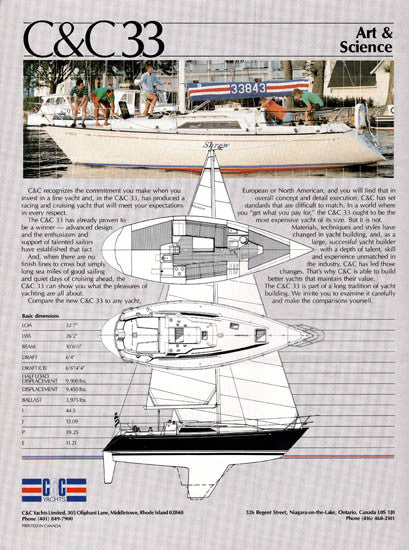 C&C 33 Brochure