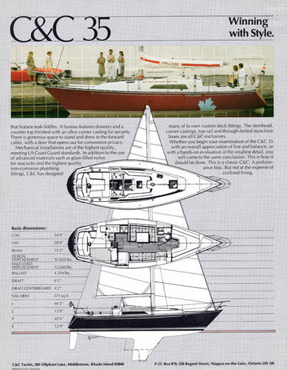 C&C 35 Mark II Brochure