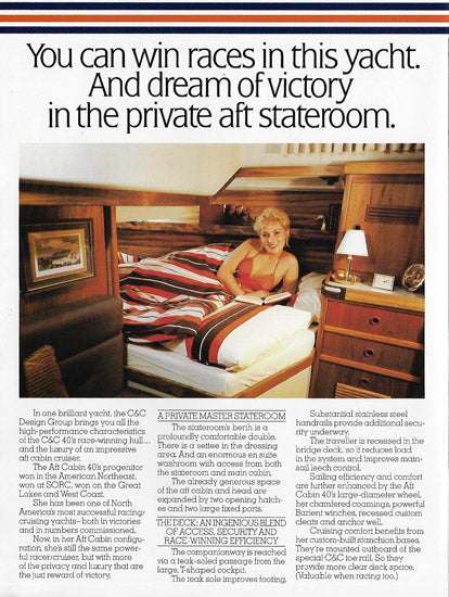 C&C 40 Aft Cabin Brochure