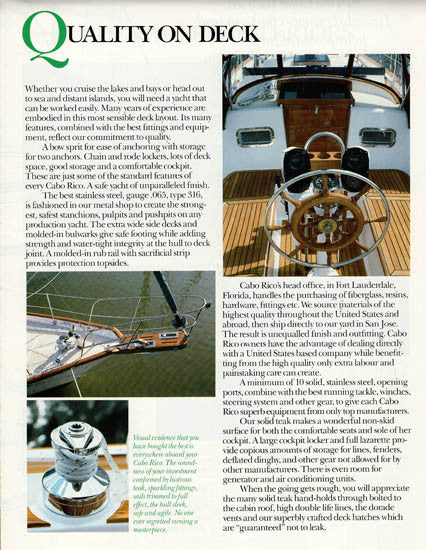 Cabo Rico 38 Poster Brochure