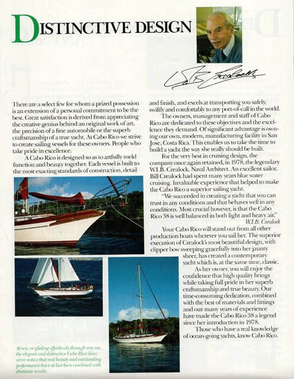 Cabo Rico 38 Poster Brochure