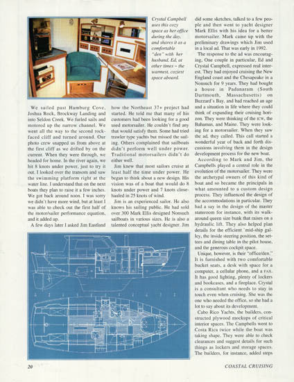 Cabo Rico Northeast 37+ Coastal Cruising Magazine Brochure