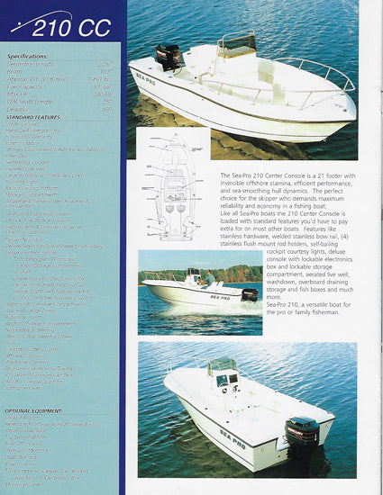Sea Pro 1995 Brochure