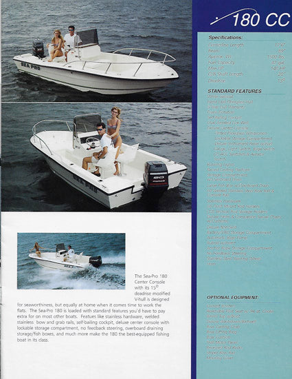 Sea Pro 1995 Brochure