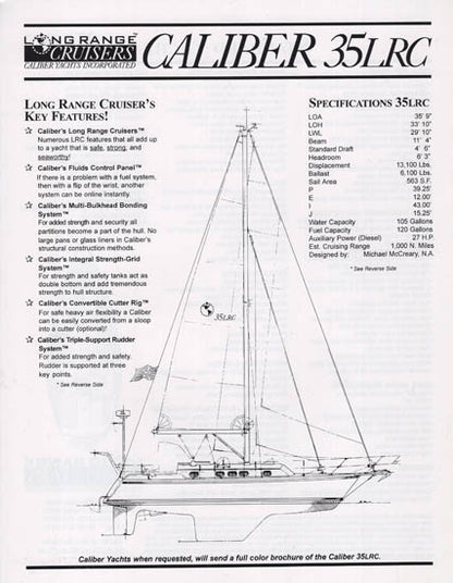 Caliber 35LRC Specification Brochure