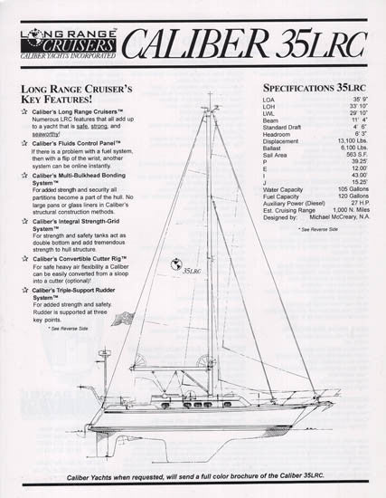 Caliber 35LRC Specification Brochure