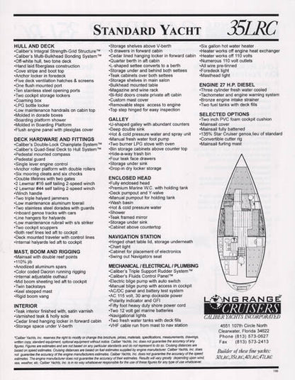 Caliber 35LRC Specification Brochure