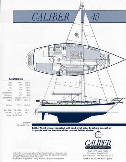 Caliber 40 Specification Brochure