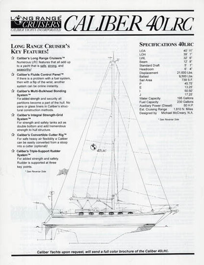 Caliber 40LRC Specification Brochure