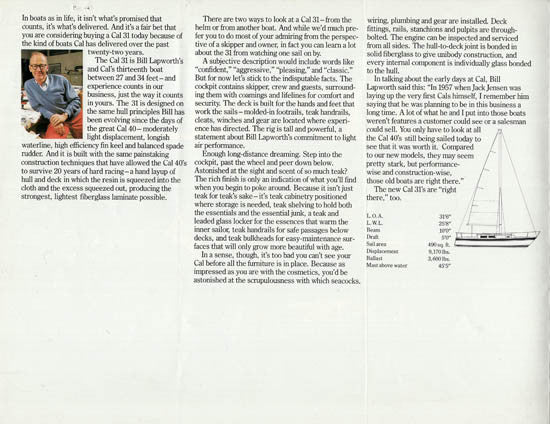 Cal 31 Brochure