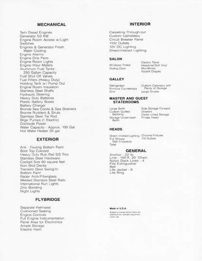 Californian 39SL Specification Brochure