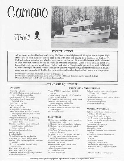 Camano 31 Brochure