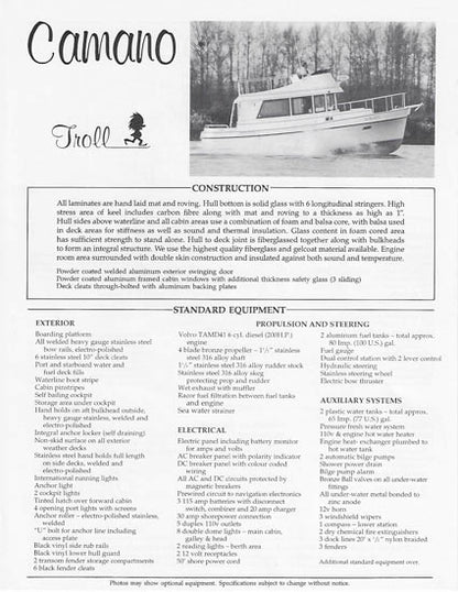 Camano 31 Brochure
