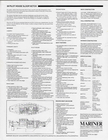 Mariner 38 Digital Pilothouse Brochure