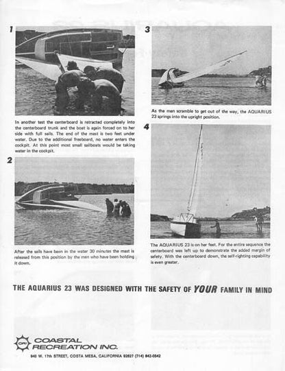 Aquarius 23 Safety Features Brochure