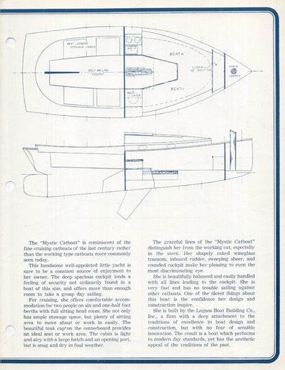 Mystic Catboat Brochure