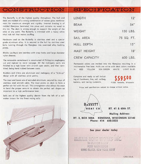Barnett Butterfly Brochure