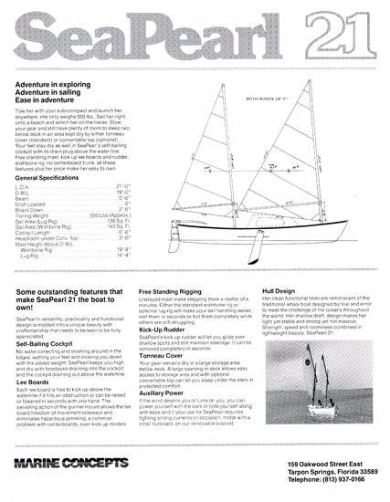 Sea Pearl 21 Brochure