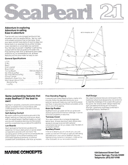 Sea Pearl 21 Brochure