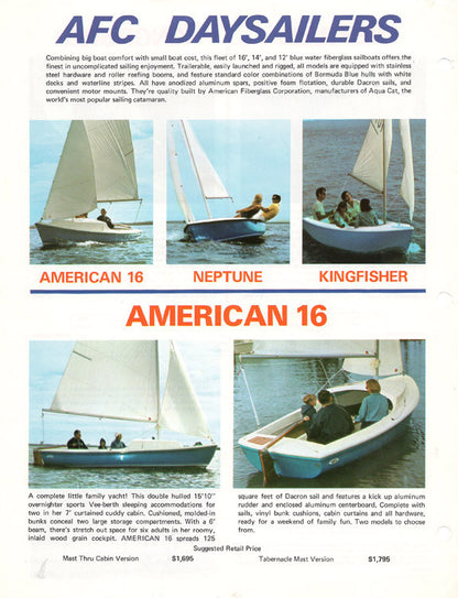American Fiberglass Daysailor Brochure