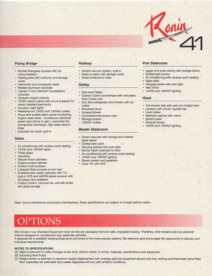 Ronin 41 Specification Brochure